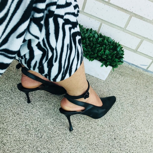 Manolo Blahnik Shoes - Manolo Blahnik Black ankle Strap shoes size 39.5